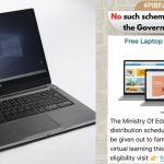 PIB Fact Check is government doing, preparing to distribute five lakh free laptops, know what is the whole truth