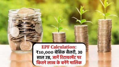 EPF Calculation: ₹10,000 बेसिक सैलरी, 30 साल उम्र, जानें रिटायरमेंट पर कितने लाख के बनेंगे मालिक