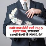 Highest Paying Jobs in India: सबसे ज्यादा सैलेरी वाली Top 5 प्राइवेट जॉब्स, इनके सामने सरकारी नौकरी भी फीकी है, देखें