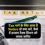 Tax भरने के लिए आया है Notice तो क्या करें, कैसे दें इनकम टैक्स विभाग को जवाब जानिए