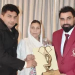 Mohammed Shami celebrated receiving Arjuna Award with family